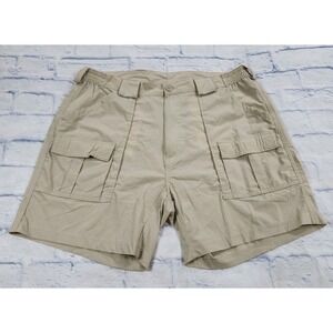 Weekender MENS SZ 38 Beige Utility Shorts Nylon Cargo Fishing Travel Hiking Dad